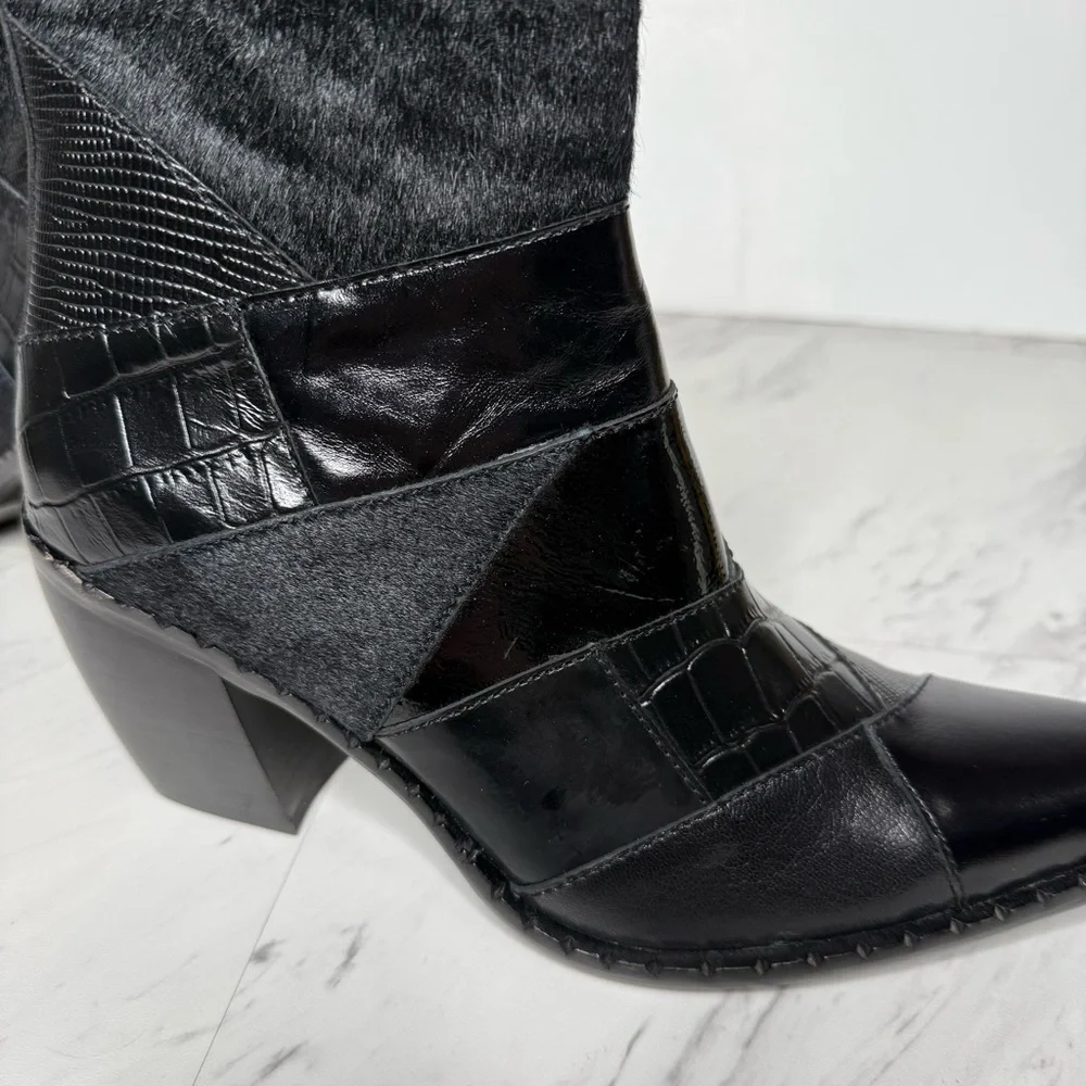 Jeffrey Campbell Caballeros Black Western Boot 6